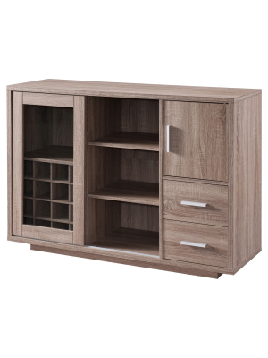 Mellie Sliding Door Wooden Buffet Server - Furniture Of America