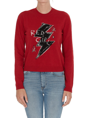 Redvalentino Red Girl Crewneck Sweater