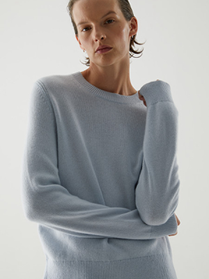 Cashmere Ribbed Detail Sweater