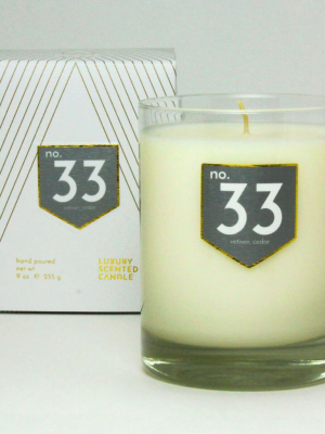 No. 33 Vetiver Cedar Scented Soy Candle