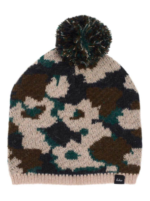 Floral Camo Pom Hat