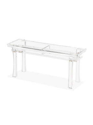 Interlude Home Keiko Acrylic Bench