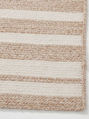 Woven Cable Stripe Indoor/outdoor Rug