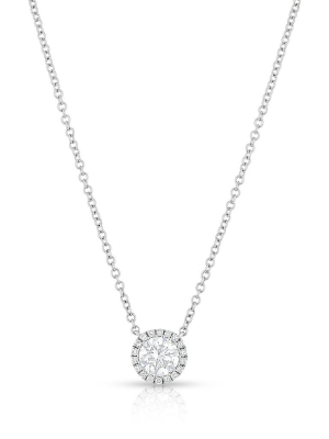 14kt White Gold Diamond Ava Necklace