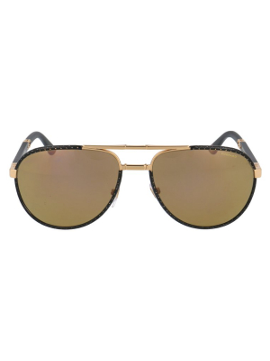 Chopard Eyewear Polka-dot Aviator Frame Sunglasses