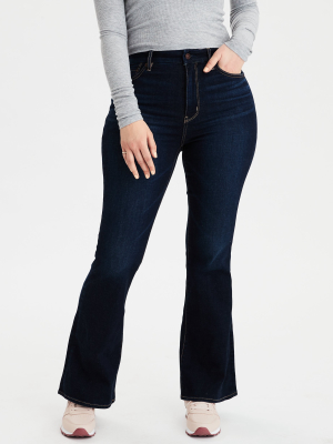 Ae Curvy Super High-waisted Flare Jean