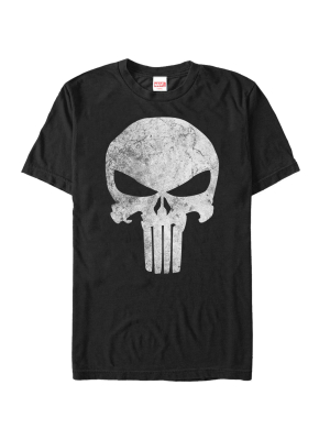 Men's Marvel Punisher Retro Skull Symbol T-shirt