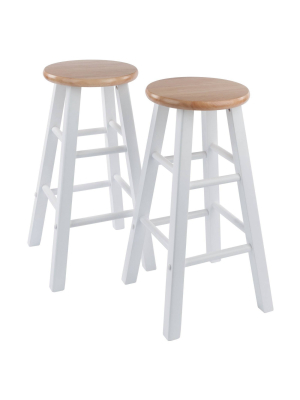 2pc 24" Element Counter Height Barstools - Winsome