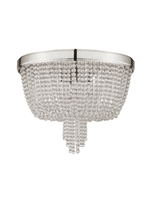 Royalton 4 Light Flush Mount Polished Nickel