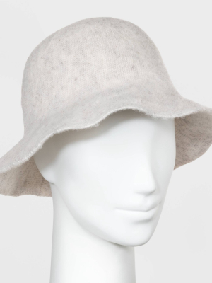 Women's Knit Bucket Hat - Universal Thread™ Gray One Size