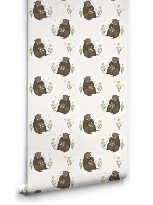 Bear & Butterfly Wallpaper By Muffin & Mani For Milton & King