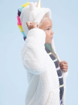 Girls Faux Shearling Unicorn Jacket (kids)