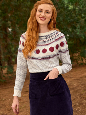 Phasing In And Out Fair Isle Pullover Sweater