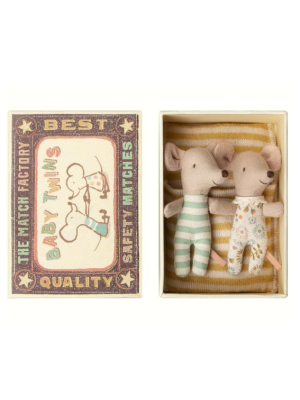 Maileg Matchbox Mice · Newborn Twins