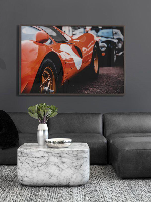 Vintage Ferrari - 72" X 48" - Charcoal Frame