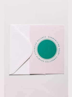 Green Ray Notecard