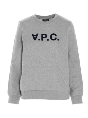 A.p.c. Viva Logo Flocked Sweatshirt