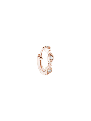 Yasmine Tiny Hoop - Rose Gold