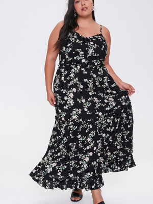 Plus Size Floral Maxi Dress