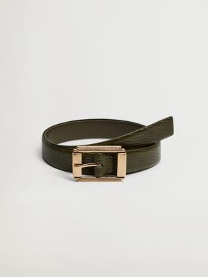 Square Buckle Belt