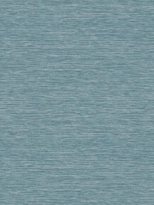 Challis Woven Wallpaper In Blue From The Impressionist Collection By York Wallcoverings