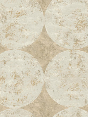 Fulton Wallpaper In Brown From The Metalworks Collection By Seabrook Wallcoverings