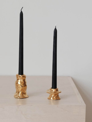 Pair Of 2 Beeswax Taper Candles