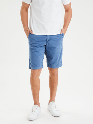 Ae Ne(x)t Level Longer Length 12" Khaki Short