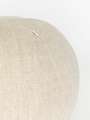 Round Linen Pillow