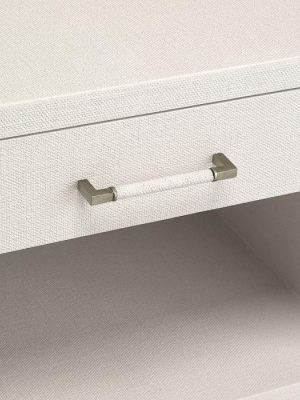 Interlude Home Taylor Bedside Chest In White