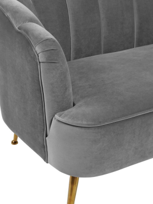 Candelabra Home Daisy Petite Velvet Sofa