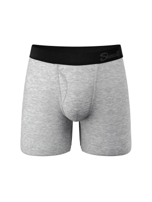 The Intramural Champ | Heathered Grey Ball Hammock® Pouch Underwear With Fly