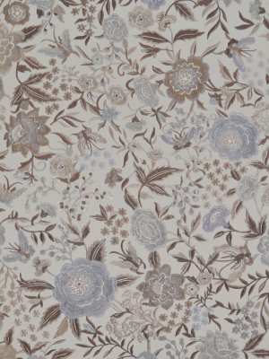 Oriental Garden Wallpaper In Cream And Silver By Missoni Home For York Wallcoverings