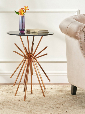 Helios Modern Glam Sunburst Accent Table - Christopher Knight Home