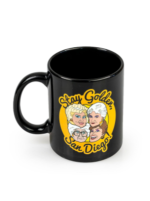 Just Funky The Golden Girls Stay Golden San Diego Ceramic Mug | 11 Ounces| Golden Girls Mug