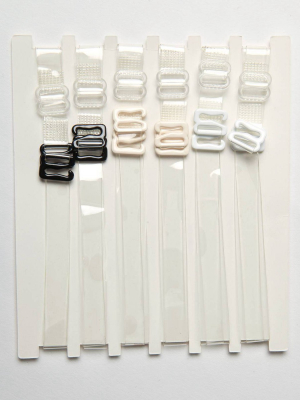 Fashion Forms Women's Clear Bra Straps - 3 Pack