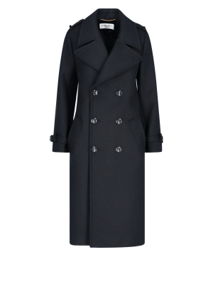 Saint Laurent Double-breasted Coat