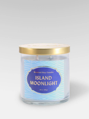 15.1oz Lidded Glass Jar 2-wick Candle Island Moonlight - Opalhouse™