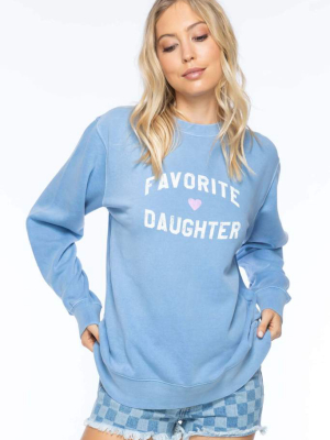 Favorite Daughter Willow Sweatshirt - Light Blue