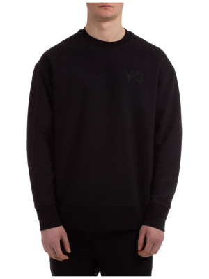 Y-3 Logo Printed Crewneck Sweatshirt