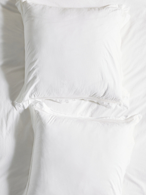 Washed Percale Clementine Euro Sham