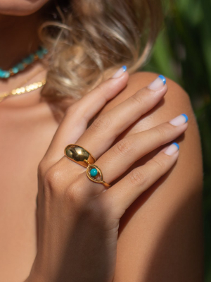 Women's Gold Dome Ring