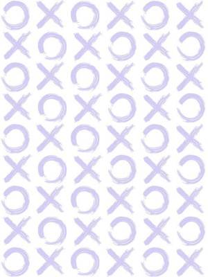 Xo Wallpaper In Lavender By Marley + Malek Kids