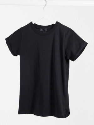 New Look Girlfriend Tee In Black