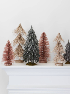 Small Bottle Brush Christmas Tree Decorative Figurine - Wondershop™
