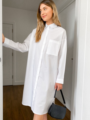 Daisy Street Oversized Midi Shirt Dress