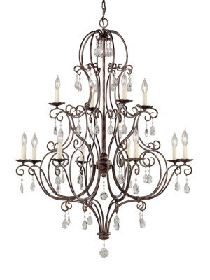 Chateau Collection 12 - Light Multi-tier Chandelier