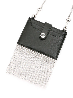 Miu Miu Glacè Crystal-fringed Chain Cardholder