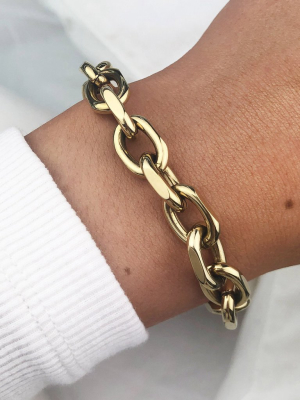 Essentielle Chunky Chain Bracelet Gold Colour