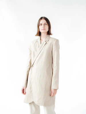 Natural Linen Olivia Blazer